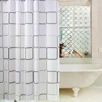 ราคา ม่านอาบน้ำกันน้ำ, โรงงานขายส่ง, ม่านปัด, ม่านอาบน้ำ PEVA สี่เหลี่ยมขนาดใหญ่, พร้อมตะขอ, ผ้าม่านพอร์ต ฉาก กั้น อาบ น้ํา กระจก ผ้าม่าน พลาสติก ใน ห้องน้ํา 200 × 240 (1731510555110771666)