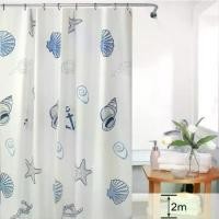 ราคา ม่านอาบน้ำ พิมพ์ลายการ์ตูน เปลือกหอย กันน้ำ ผ้านาโน สีขาว กันน้ำ เหมาะสำหรับห้องน้ำ ม่านห้องน้ำ (1732206733445989496)