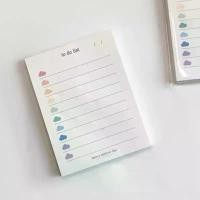 ราคา Ins น่ารัก สีสันสดใส เมฆที่ต้องทำ รายการ 50 แผ่น แพลนเนอร์ โน้ตนักเรียน อุปกรณ์ (1729752807187908639)