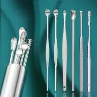 ราคา ชุดทำความสะอาดหู, 6 ชิ้น, ที่อุดหู, ช้อนกำจัดขี้หู, ที่ครอบหูเกลียว, ชุดกำจัดขี้หูง่าย, แกดเจ็ต (1732463931698808720)