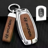 ราคา เคสกุญแจรีโมทรถยนต์อัจฉริยะ, โลหะผสมสังกะสีและหนังแท้, ที่ใส่เปลือก, ตัวป้องกันสำหรับพวงกุญแจ, อุปกรณ์จัดแต่งทรงผม, เหมาะสำหรับ Hyundai i30, Elantra, Accent, Avante, Palisade, Sa (1730984204413209286)