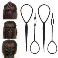 ราคา เข็มถักเปียผม สีดำ 4 ชิ้น/เซ็ต ห่วงสร้างหางม้า เครื่องมือทำผม ถักเปีย หวีพลาสติก อุปกรณ์จัดแต่งทรงผม (1730277652532136268)