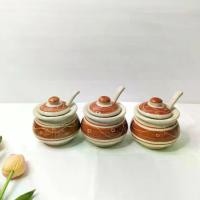 ราคา พวงปรุง โถใส่เครื่องปรุง โถเซรามิค 1 ชุด มี ฝา โถ และ ช้อน ใส่ เครื่องปรุงก๋วยเตี๋ยว พริกน้ำปลา เครื่องปรุง ต่างๆ (1730283043045476901)