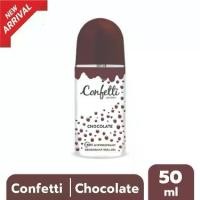 ราคา Confetti คอนเฟตติ โรลออน ช็อคโกแลต 50มล. น้ำหอมสำหรับผู้หญิง หอมนาน 50ml กลิ่นช็อคโกแลต ประเภทโรลออน ขนาด 50ml สำหรับผู้หญิง (1732036593788355702)