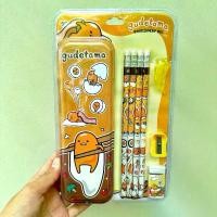 ราคา กล่องดินสอ ดินสอไม้ ยางลบ กบเหลาดินสอ ไข่ขี้เกียจ gudetama (1730527671321201544)