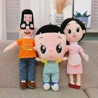 ราคา ของเล่นตุ๊กตาบุตรหัวโต, ผ้ากันเปื้อนพ่อหัวเล็ก, ครอบครัวของสาม, ตุ๊กตาผ้า, ของเล่นเด็ก, ถึงปี 2568 (1732209043076253185)