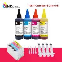 ราคา ตลับหมึก XL, INKARENA T0631, สำหรับ Epson Stylus C67 C87 C87 Plus CX3700 CX4100 CX4700 CX5700F CX7700 + ชุดหมึกรีฟิล 4 สี (1732704951873733954)