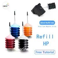 ราคา On time ตลับหมึก HP 305 67 678 680 682 60 61 63 65 123 301 304 704 901 46 สำหรับเครื่องพิมพ์ nkjet รีฟิลหมึก 30 มล. (1731251041342490394)