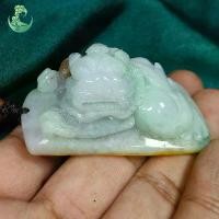 ราคา ปี่เซี๊ยะหยกสามสี น้ำผึ้ง ม่วง เขียว พร้อมสร้อยคล้องข้อมือ (1731404836493952005)