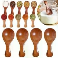 ราคา ช้อนไม้สั้นมินิ สำหรับเกลือ น้ำตาล ชา น้ำผึ้ง กาแฟ เครื่องปรุง ด้ามสั้น หัวกลม เครื่องใช้บนโต๊ะอาหารในครัว (1731482864777268095)