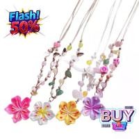 ราคา สร้อยคอดอกไม้สี่สี, ลูกปัดหินธรรมชาติ, แฮนด์เมด, ถัก, แฟชั่น, ปลอกคอเค้นคอโซ่อเนกประสงค์, เครื่องประดับสตรี, แฟชั่นผู้หญิง, สไตล์ใหม่ขั้นสูง, พร้อมใช้งานในปี 2025 โดนัท ที่ เจาะสะดือ (1732586174824220