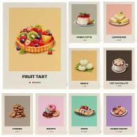 ราคา ภาพวาดบิสกิทิต, คาเฟ่ขนม, คุกกี้ Cornetto, โดนัท, ทาร์ต, เค้กกำมะหยี่สีแดง, โปสเตอร์, ศิลปะผนัง, ภาพวาดผ้าใบ, ของตกแต่งบ้าน, ภาพวาดกรอบไม้ (1732720108146689729)