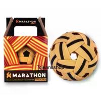 ราคา 【COD】 ตะกร้อ มาราธอน MT301 ลูกตะกร้อ Marathon แท้ MT.301 ลูกตะกร้อลอดห่วง เส้น 3 แถบ ตะกร้อมาราธอนของแท้ ลูกเซปักตะกร้อ 301 (1731933395609356269)