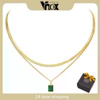 ราคา Vonx สร้อยคอชั้นสำหรับผู้หญิง แพ้ง่าย สแตนเลส ไม่ลอก อย่าจางหาย [ของขวัญฟรี]กล่องอัญมณี*1 สร้อยคอ อิตาลี สร้อย คู่ สร้อยคอ ลาย ตะกร้อ สร้อย สาม กษัตริย์ (1731297022555098074)