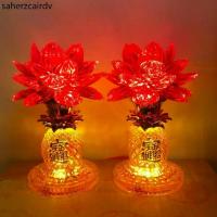 ราคา ✡เชิงเทียน ไฟฟ้า ดอกบัว LED โคมดอกบัว โคมไฟ ไฟฟ้า สับปะรด ไหว้พระ ไหว้เจ้า สูง 6 / 8 นิ้ว (คู่)♩ (1732784298721511292)