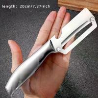 ราคา เครื่องปอกผัก, ใบมีดคม, สแตนเลส, เครื่องมือครัวที่เรียบง่ายและละเอียดอ่อน, เหมาะสำหรับปอกมันฝรั่ง, ฟักทอง, ขึ้นฉ่าย, น้ำตาล, แตงฤดูหนาว, สับปะรด, แอปเปิ้ล, และเครื่องใช้รายอื่น ๆ (1732684477481125773)