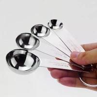 ราคา ช้อนตวง ช้อนตวงสแตนเลส ถ้วยตวงสแตนลส (1729609719764584736)