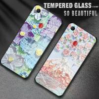 ราคา เคสโทรศัพท์ OPPO F7 ลายดอกไม้ สีน้ำมัน เคสกระจกแข็ง กันกระแทก 212 (1729621767069141960)