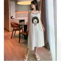 ราคา ชุดนอนสตรี พลัสไซส์ สไตล์เกาหลี สายรัดหวาน น่ารัก สําหรับฤดูร้อน แบรนด์ 100k เหมาะกับ 200 จิน 5XL ใส่ในบ้านชุดนอน ชุดนอนพิมพ์ลายน่ารัก สไตล์เกาหลี (1732152776675329821)