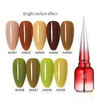ราคา (AHG) สีเจลทาเล็บโทนเขียวน้ำตาล ยาทาเล็บเจล ASฝาแหลม (1729576208411429016)