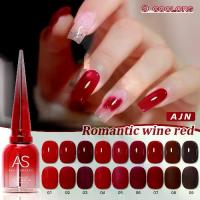 ราคา (AJN) สีทาเล็บเจลโทนแดง ยาทาเล็บเจล ASฝาแหลม (1729576206665484440)