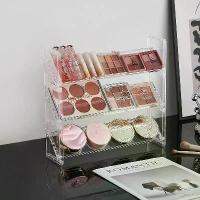 ราคา ชั้นวางของ โปร่งใส กล่องเก็บของตั้งโต๊ะ สำหรับแต่งหน้า พร้อมชั้นวางเบาะลม สำหรับแป้ง อายแชโดว์ ลิปสติก และยาทาเล็บ เหมาะสำหรับเก็บเครื่องสำอางบนโต๊ะ กล่อง จุ่ม สติช miniso หมี เน (1731821887579719640)