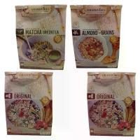 ราคา (ส่งไว มีคูปอง) Granovibes น้ำหนักสุทธิ 350 กรัม บรรจุถุงฟอยล์ 175g. x 2 ถุงเจ วีแก้น ทานได้ เหมาะกับคนรักสุขภาพ หวานน้อย กรอบ อร่อย ไม่ผสมนม เนย ไข่ ใช้ข้าวโอ๊ตเต็มเมล็ด ผสมถั่ว (1731428295101024273)