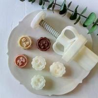 ราคา แม่พิมพ์ขนมไหว้พระจันทร์ พลาสติกในครัวเรือน รูปดอกไม้ อเนกประสงค์ แสตมป์ สไตล์จีน 3D ของหวาน (1732502415947630556)