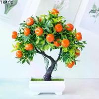 ราคา ต้นไม้สีส้มประดิษฐ์ ทนทานและสมจริง ทำจากพลาสติก ต้นไม้ปลอม ต้นไม้ผลไม้ประดิษฐ์ แฮนด์เมด กระถางต้นไม้สำนักงาน TRACC (1732501665146701115)