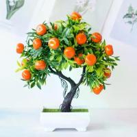 ราคา ต้นไม้สีส้มประดิษฐ์ ทนทานและสมจริง ทำจากพลาสติก ต้นไม้ปลอม ต้นไม้ผลไม้ประดิษฐ์ แฮนด์เมด กระถางต้นไม้ผลไม้ เหมาะสำหรับตกแต่งบ้าน (1732151818350200360)