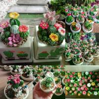 ราคา แคคตัส ต้นไม้ปลอม งานปั้นฝีมือคนไทย (1729590237368649787)
