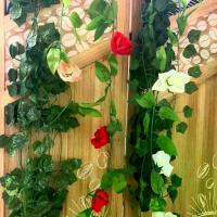 ราคา เถาวัลย์ปลอม เถาใบไม้ เถากุหลาบ ใบไม้ตกแต่งสถานที่ ใบไม้ถ่ายภาพ ฉากแต่งงาน ใบไม้ปลอม ใบไม้แต่งบ้าน เถาเลื้อย ต้นไม้ปลอม (1729583645305833988)