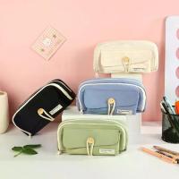 ราคา กระเป๋าดินสอเครื่องเขียน, การออกแบบปุ่ม, หลายชั้น, สีดำ, สีฟ้า, สีเขียว, สีขาว, เหมาะสำหรับนักเรียน, กล่องดินสอเครื่องเขียน, ชุดเครื่องเขียน, ออแกไนเซอร์หลายชั้น, กระเป๋าใส่ดินสอ, MD (1730377138442111