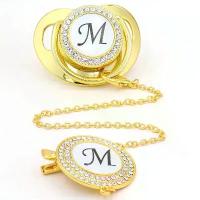 ราคา จุกนมหลอกสีทอง จุกนมหลอก Babi สุดหรู ทำจากซิลิโคน เหมาะสำหรับผู้ใหญ่และทารก ระยิบระยับ จุกนมหลอกเด็ก ปลอดสาร BPA พร้อมชื่อย่อ 26 ตัว สำหรับให้นมบุตร Chupetero (1730861183911562100)