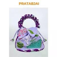 ราคา ประทับใจปาเต๊ะ [แบรนด์ไทย] กระเป๋าผ้ากลีบบัวลายสมุทรสาคร ผ้าไทย ผ้าปาเต๊ะ (090SM) (1732409428149634566)