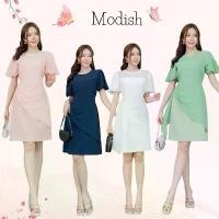 ราคา Mandy dress เดรส ผู้หญิงป้าย modish เสื้อผ้า ชีฟอง ชุด งาน ชุดเดรสสี เขียว ariana grande พี่ปลา แบรนด์ไทย (1730755142401034390)