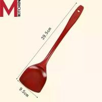 ราคา M KITCHEN ตะหลิว ตะหลิวไม้ 39 ซม ทนความร้อนได้ สำหรับกระทะเทปล่อน กระทะเคลือบหินอ่อน (1732508158808196327)