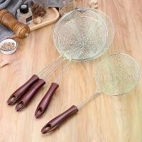 ราคา 1 or 5pcs/set กระชอนตักของทอด ตาถี่ สแตนเลส ด้ามแดง กระชอนกรองอาหาร มีให้เลือก 5ขนาด 14/16/18/20/22ซม. ตะหลิว สแตนเลส (1732567346064754370)