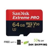 ราคา SanDisk Extreme Pro microSDXC, 64GB 128GB 256GB 512GB 1TB SQXCD, V30, U3, C10, A2, UHS-I, 200MB/s R, 140MB/s with Adaptor ( SDSQXCD-256G-GN6MA ) ( เมมโมรี่การ์ด ไมโครเอสดี การ์ด ) micro sd card (17318