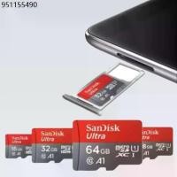 ราคา Sandisk เมมโมรี่การ์ด Ultra Micro SDCard 512GB 256GB 128GB 64GB 32GB 16GB Class10 A1 เมมโมรี่การ์ดกล้องติดรถยนต์ (1731653903100184179)