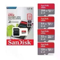 ราคา Sandisk Ultra microSD Card ความเร็ว 100MB/s ความจุ 32GB 64GB 128GB 256GB 512GB Class10 A1เมมโมรี่การ์ด การ์ดหน่วยความจำ (1732097576731509843)
