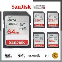 ราคา [พร้อมส่ง] SanDisk Ultra SD Card Class10 U1 Speed Up to 150MB/s (SDSDUNB) 32GB - 512GB SDHC SDXC เมมโมรี่การ์ด (1731635232511526250)