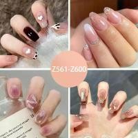 ราคา เล็บปลอมพร้อมเพชร, เล็บสวมใส่ได้สำเร็จรูป, เพ้นท์เล็บพร้อมเพชร, สติ๊กเกอร์ติดเล็บ, อุปกรณ์ที่ถอดออกได้, สติ๊กเกอร์ติดเล็บเพชร 24 ชิ้น, เพชรเบาพิเศษติดเต็ม, เล็บบัลเล่ต์ เล็บ ปลอ (1731579686923307446)