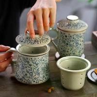 ราคา [สต็อก SG] ถ้วยเซรามิกแยกชา ถ้วยชาจีนพร้อมฝาปิด ตัวกรอง ถ้วยชา ที่กรอง ถ้วยชา (1730108621749585985)