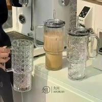 ราคา ถ้วยฟางแก้ว ความจุมาก มีหูหิ้ว อเมริโนเย็น ลาเต้ ถ้วยกาแฟ ถ้วยชาผลไม้ ฝาปิดสำนักงาน ถ้วยน้ำ (1732334326160262640)