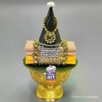 ราคา 【ส่งฟรี】 ธูปเทียนแพจิ๋ว+กรวยกระทงเจิม สำหรับวางหิ้งเล็ก สินค้าไทย งานปราณีต | ไหว้พระ พานบูชา พานขมา (1732508907302717202)