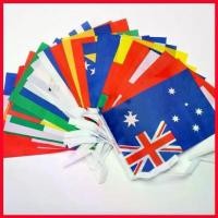 ราคา ส่งฟรี! ธงราว ธงพวง ธงนานาชาติ ธงแขวน ธงชุด [สินค้าไทย] ส่งทุกวัน (1729625584423570094)