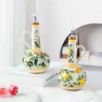 ราคา เครื่องจ่ายน้ำมันมะกอกที่สดใส, เครื่องจ่ายน้ำมันมะกอกเซรามิกที่วาดด้วยมือ, ป้องกันการรั่ว, ขวดน้ำมันครัวสำหรับน้ำมันมะกอก, น้ำส้มสายชู, ซอสถั่วเหลือง, รูปทรงวงรีหรูหรา, ตู้แช่แข็ (1732698206709057411)