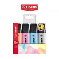 ราคา STABILO Boss Original Pastel ปากกาไฮไลท์ ปากกาเน้นข้อความ แพ็ค 4 สีพาสเทล (70/4-4) (1729751422682762106)