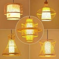 ราคา โคมไฟจี้ไม้ไผ่, สไตล์โมเดิร์น, ไฟกลางคืน LED, โคมไฟจี้ตกแต่ง, เหมาะสำหรับร้านอาหาร, โคมระย้า, โคมไฟไม้ไผ่ (1730594958237796411)